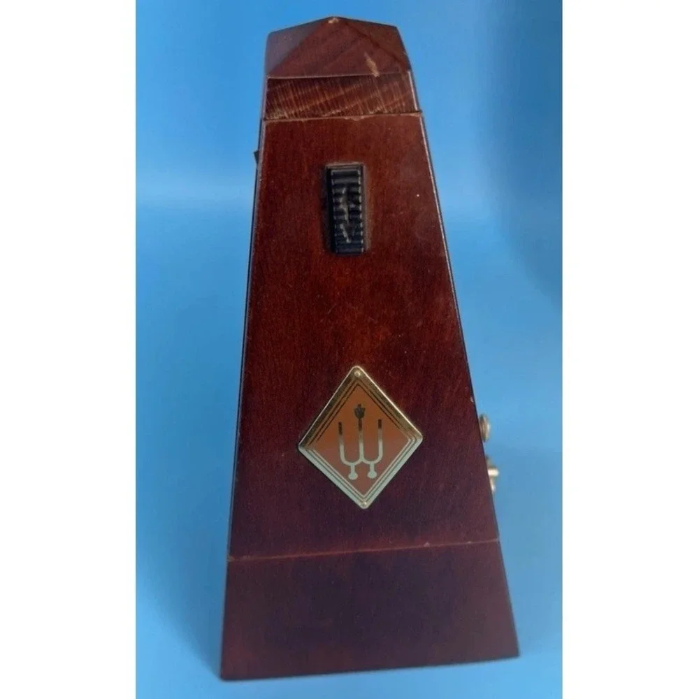 Vintage Wittner Metronome Wood Windup Made In Germany.Works Perfectly